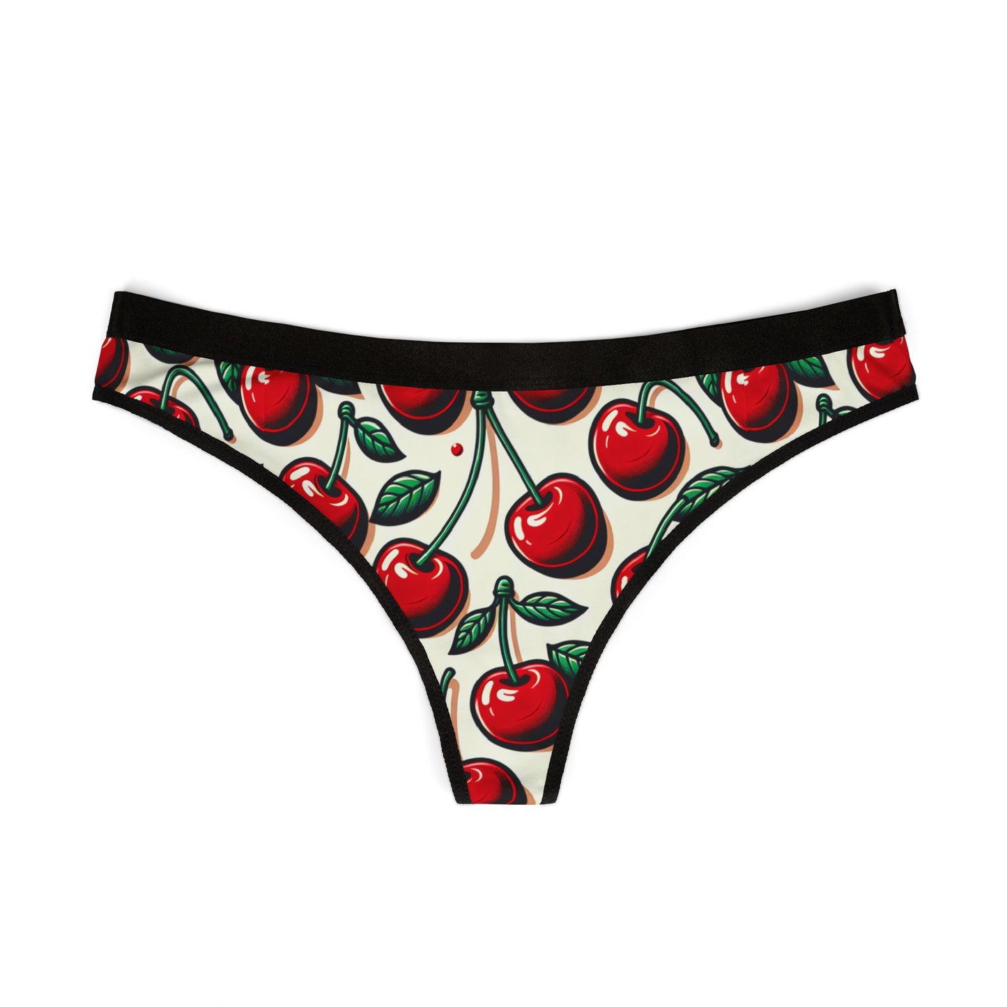 Cherry Print Women's Thongs - Fun & Flirty Lingerie