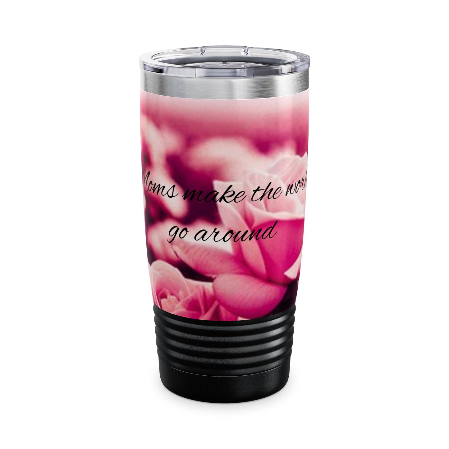 Inspirational Mom Ringneck Tumbler | Floral 20oz Travel Mug