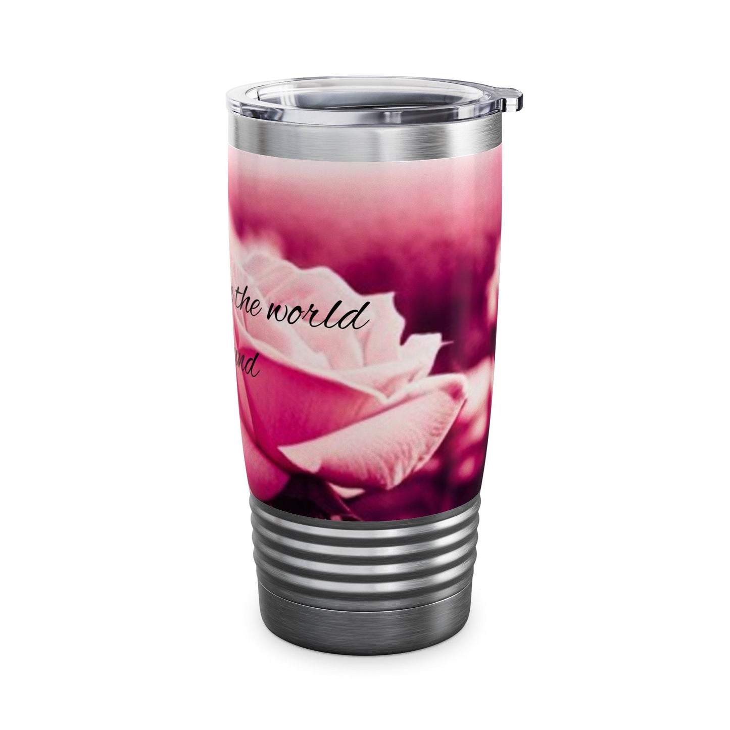 Inspirational Mom Ringneck Tumbler | Floral 20oz Travel Mug