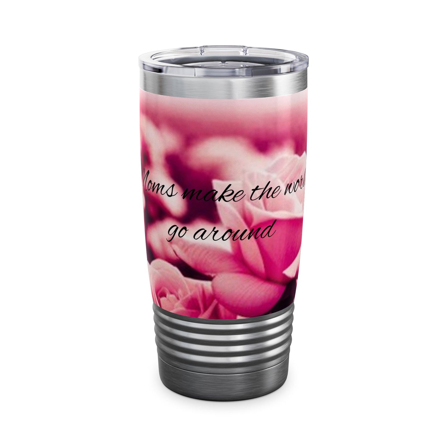 Inspirational Mom Ringneck Tumbler | Floral 20oz Travel Mug