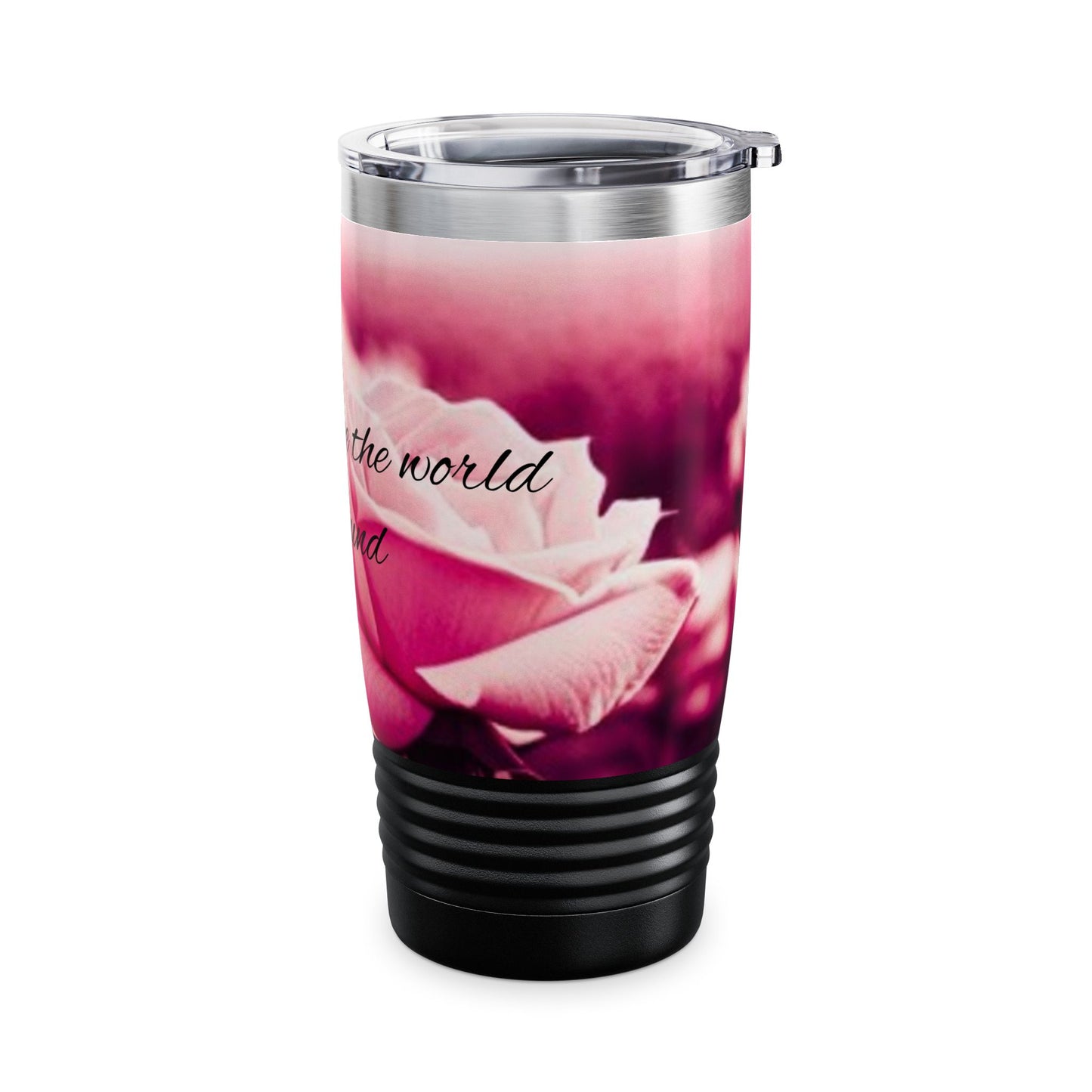 Inspirational Mom Ringneck Tumbler | Floral 20oz Travel Mug