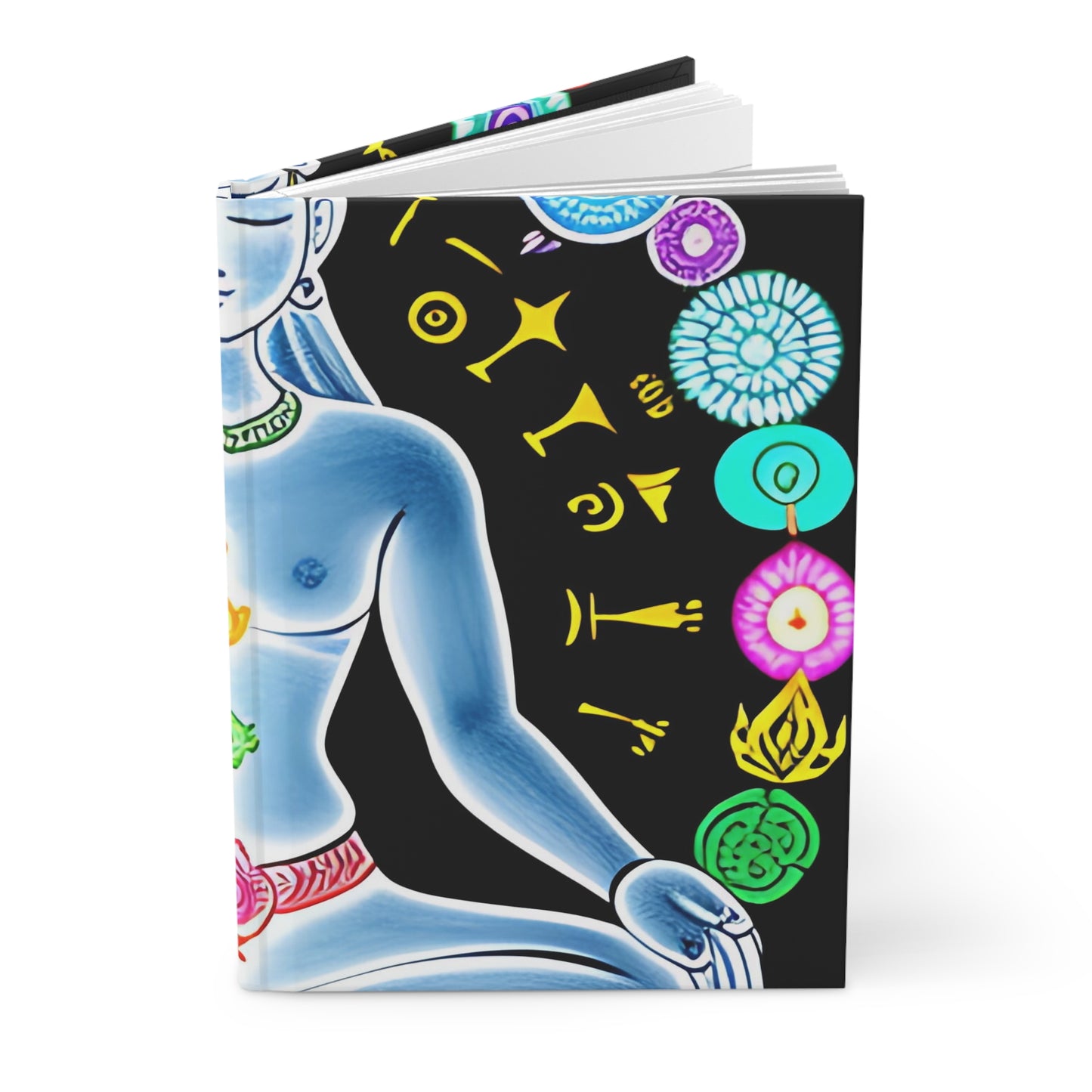 Vibrant Yoga-Inspired Hardcover Journal for Mindfulness & Creativity
