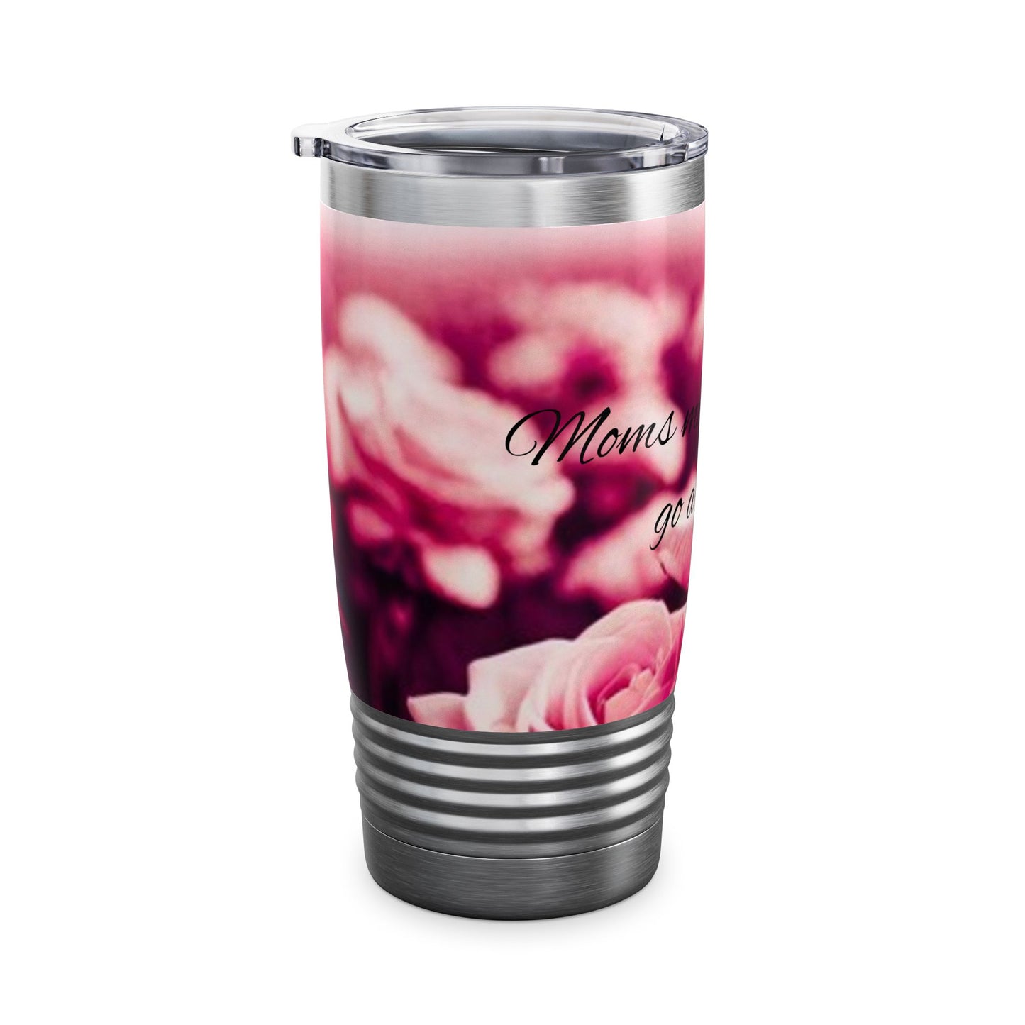 Inspirational Mom Ringneck Tumbler | Floral 20oz Travel Mug