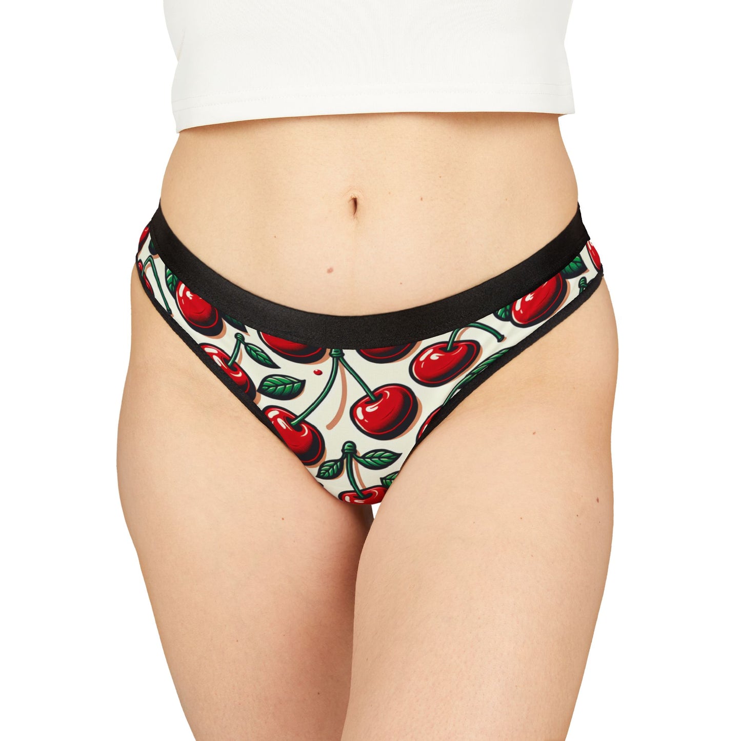 Cherry Print Women's Thongs - Fun & Flirty Lingerie