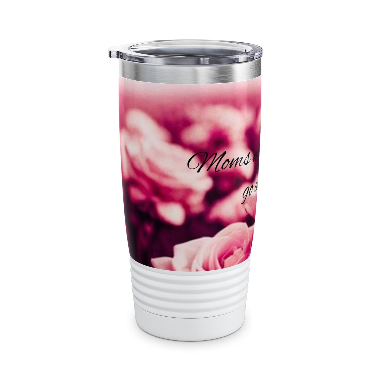 Inspirational Mom Ringneck Tumbler | Floral 20oz Travel Mug