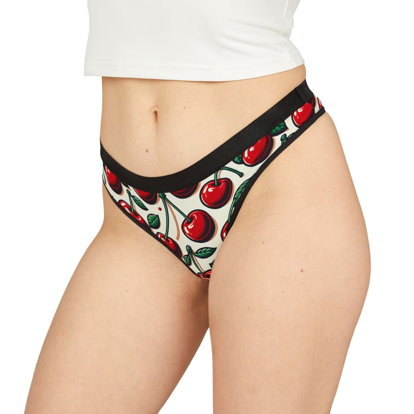 Cherry Print Women's Thongs - Fun & Flirty Lingerie