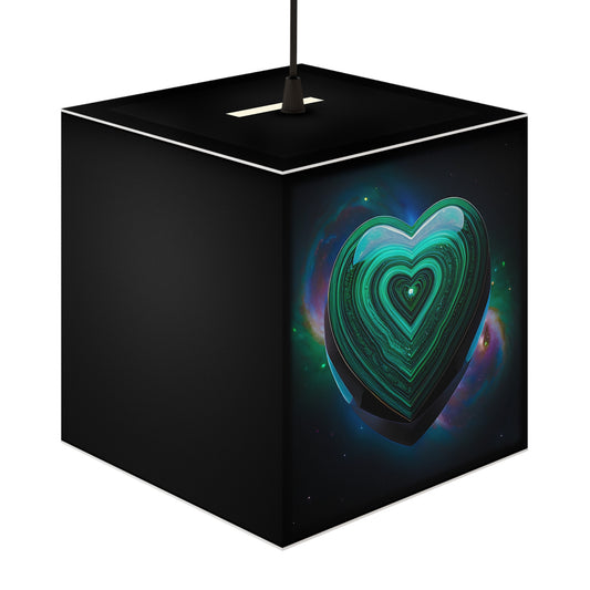 Stylish Light Cube Lamp with Heart Design - Modern Home Decor