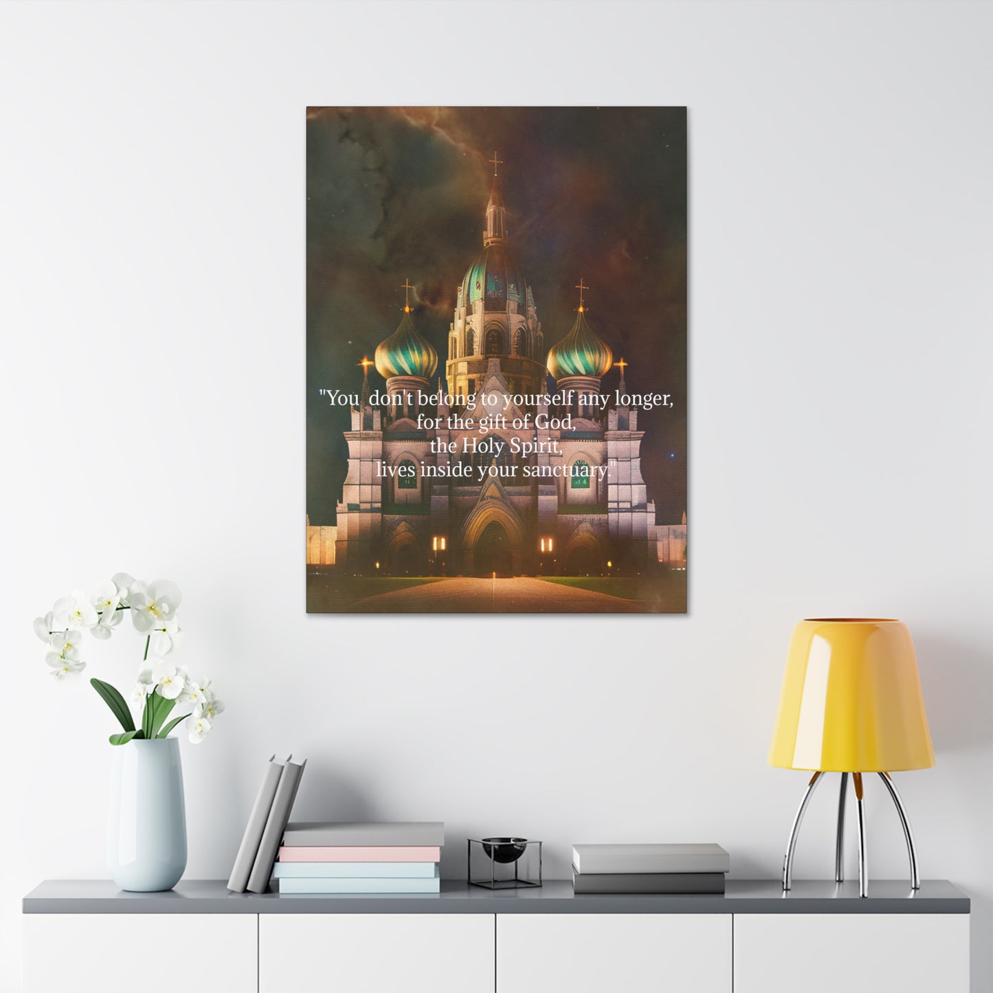Inspirational Canvas Wall Art - Spiritual Quote Print - 1.5' Stretched Canvas Decor
