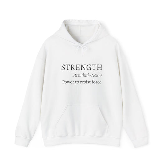 Strength Inspirational Hoodie | Meaningful Gift for Faith, Motivation, Comfort Wear, Religious Sweatshirt, Scripture Apparel