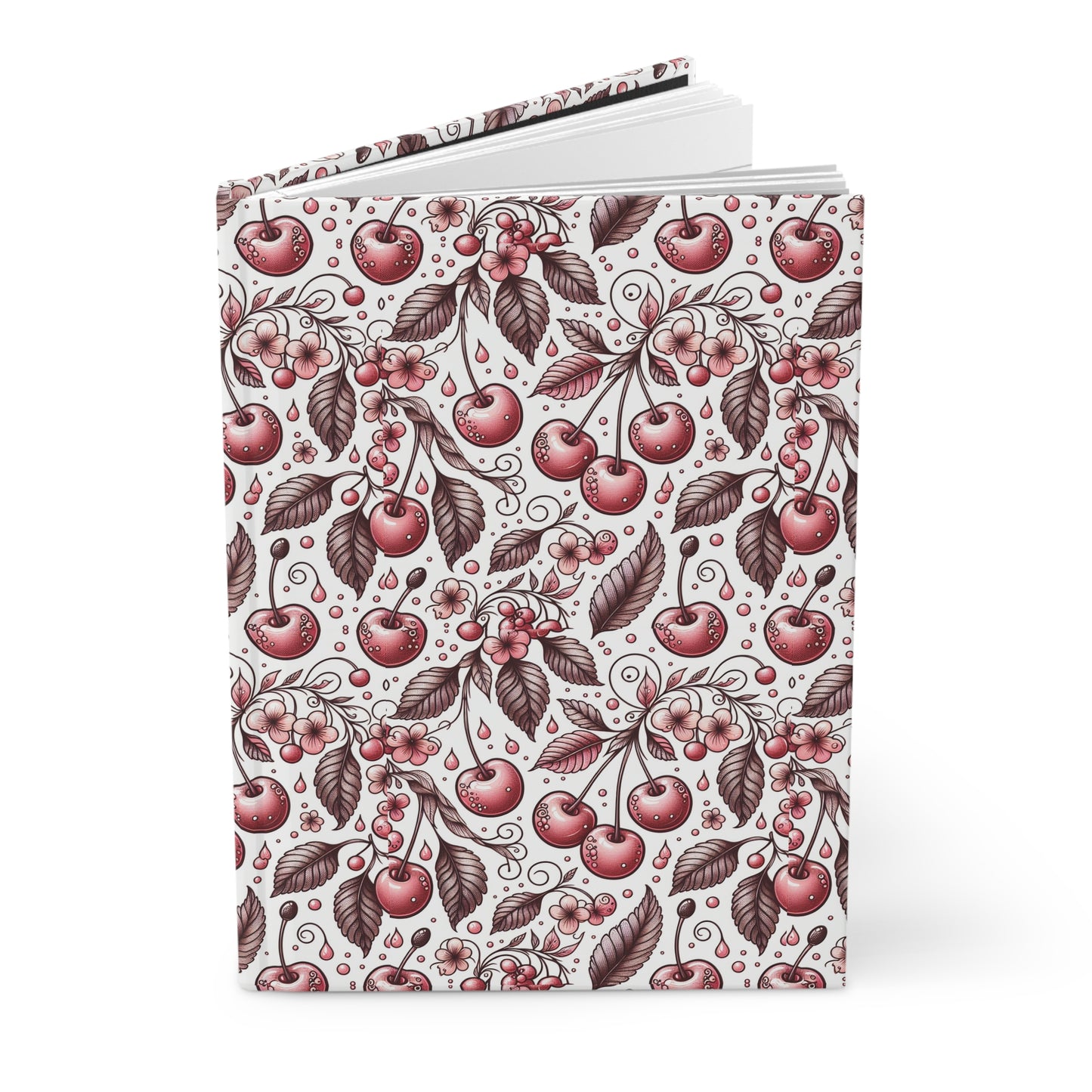 Vintage Cherry Blossom Hardcover Journal - Elegant Floral Design