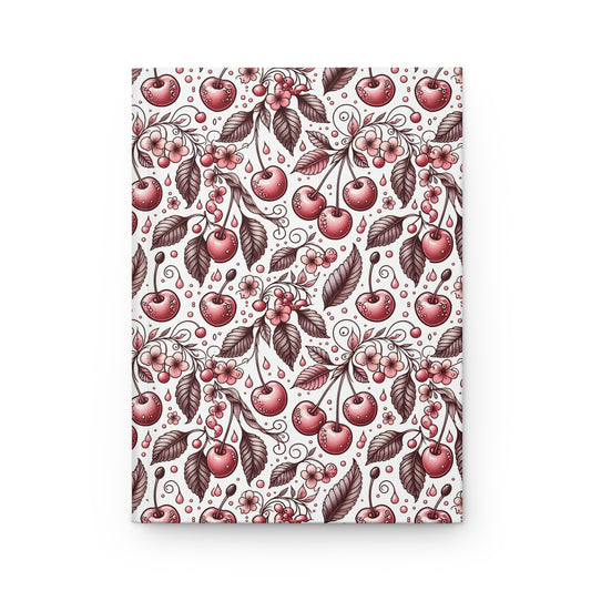 Vintage Cherry Blossom Hardcover Journal - Elegant Floral Design