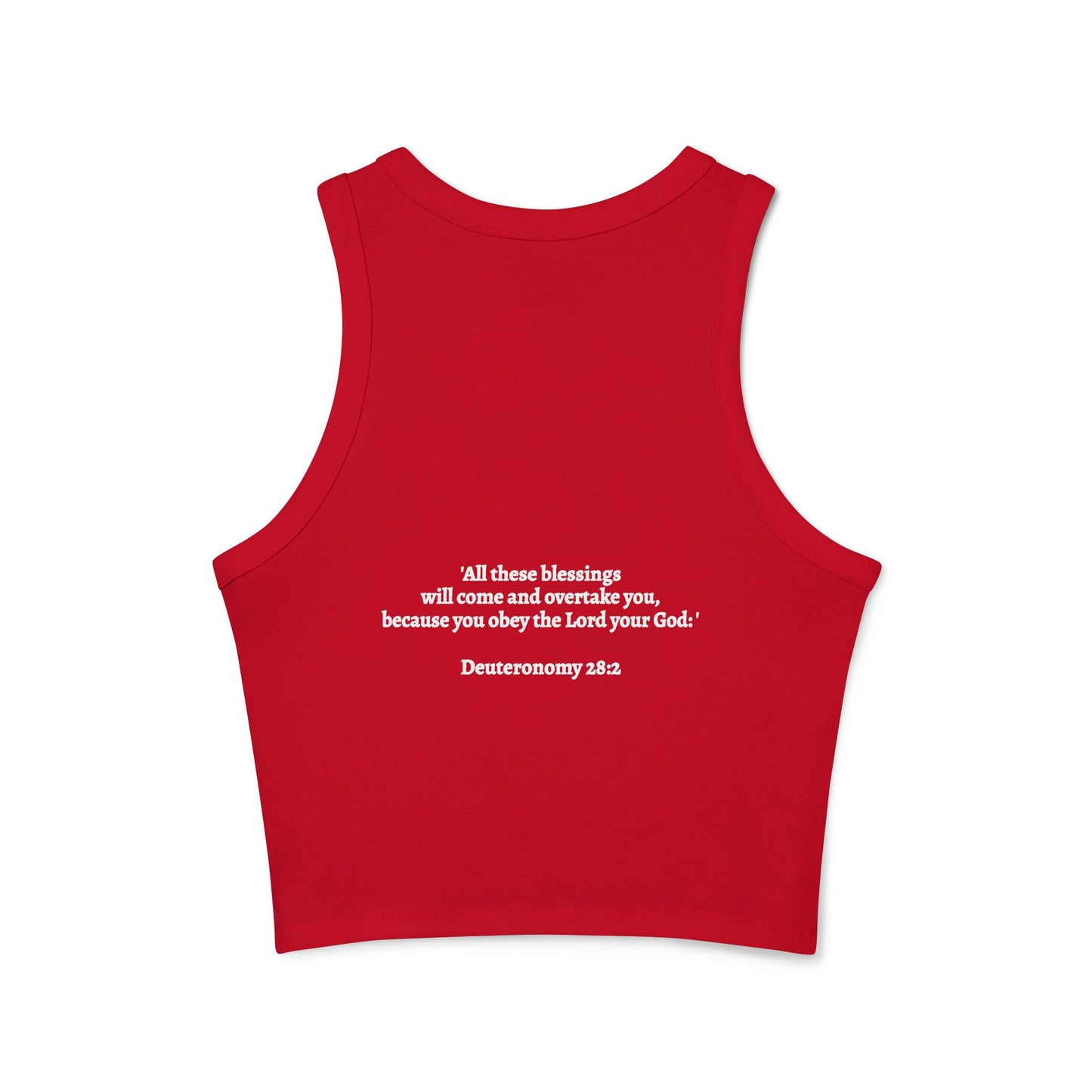 Blessed Racer Tank Top for Women - Faith-Inspired Activewear