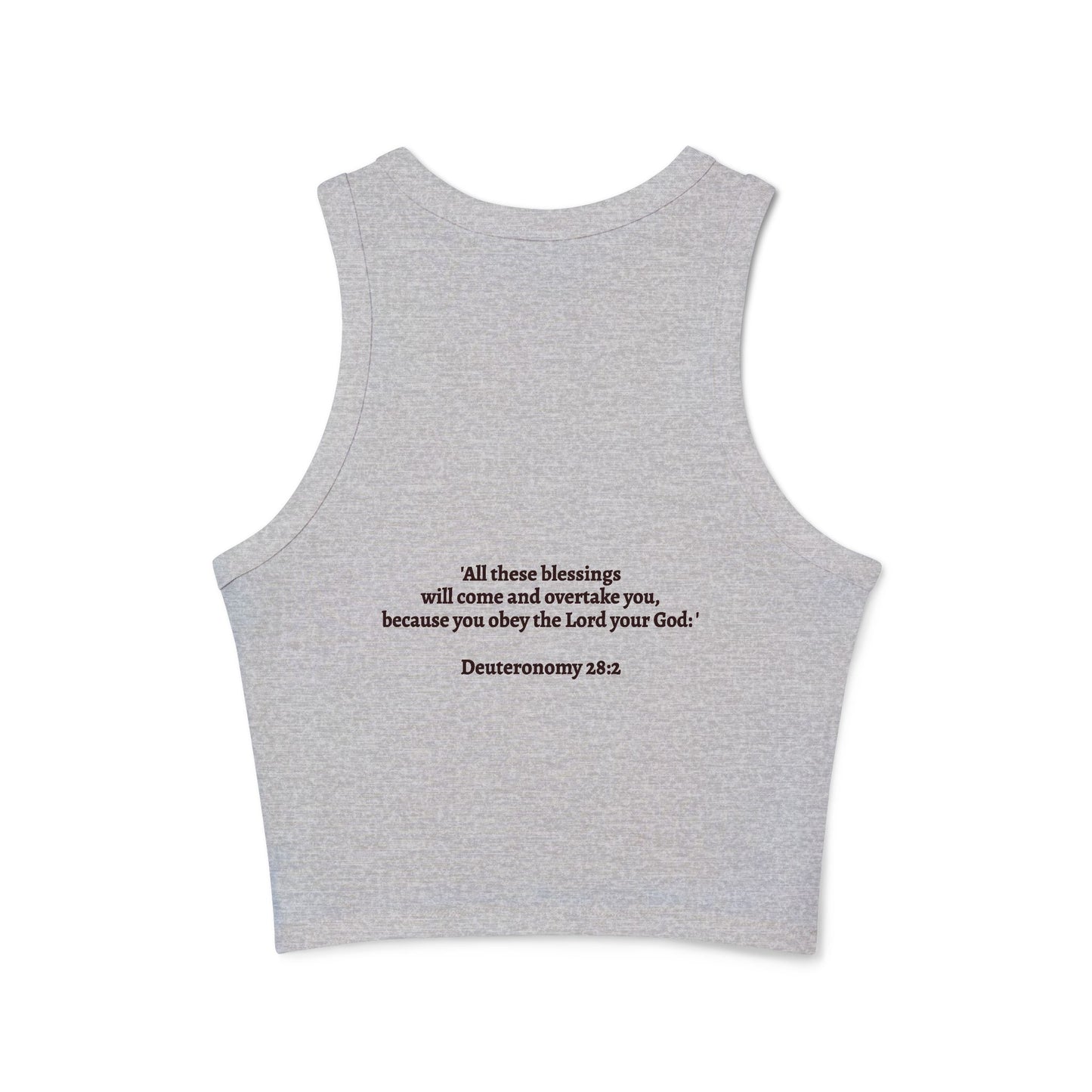 Blessed Racer Tank Top for Women - Faith-Inspired Activewear