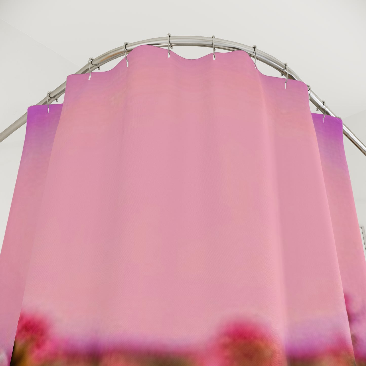 Elegant Pink Rose Shower Curtain – Floral Bathroom Décor