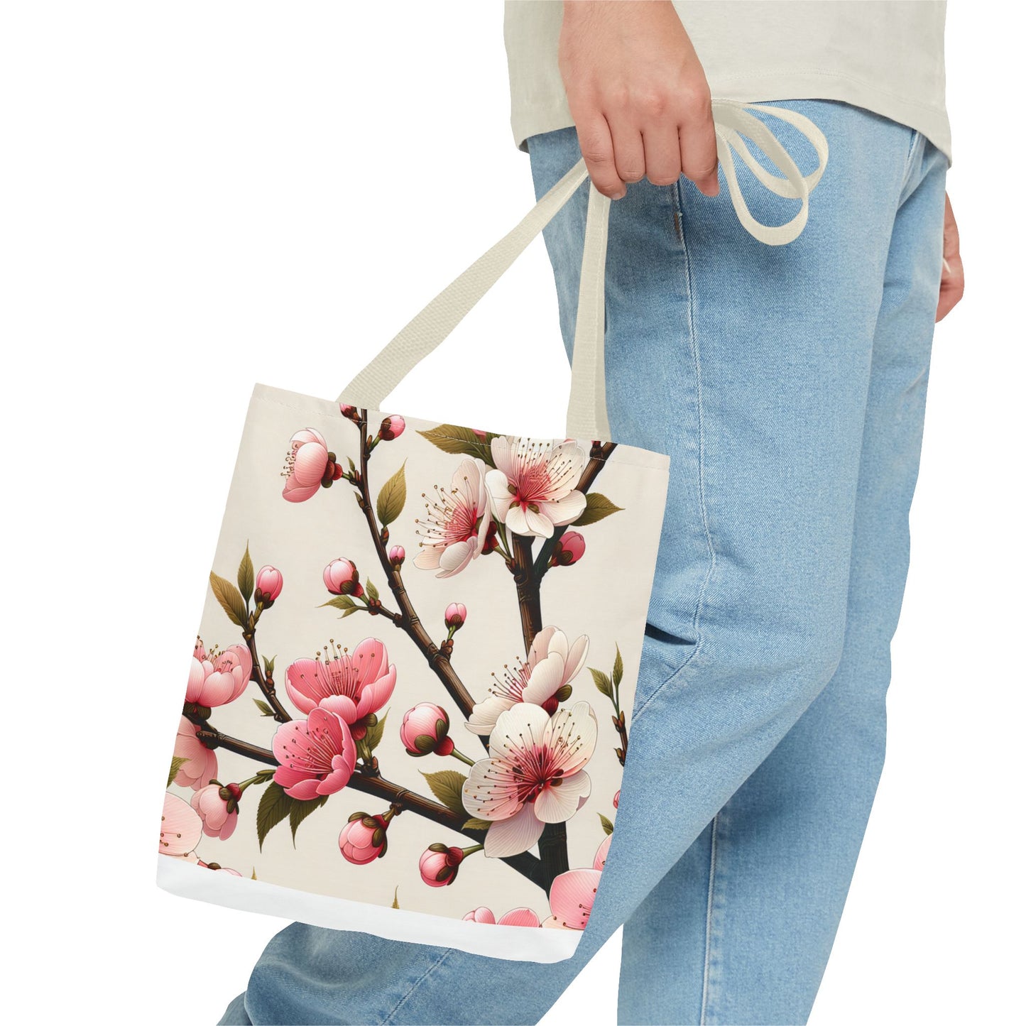 Blossom Floral Tote Bag, Chic Floral Handbag, Personalized Gift for Women, Eco-Friendly Shopping Bag, Spring Floral Purse