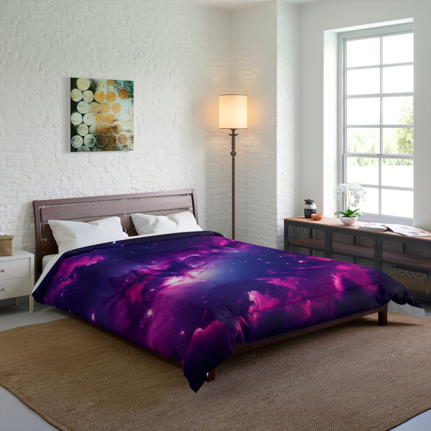 Cosmic Dreams Comforter II - Galaxy Print Bedding for Space Lovers
