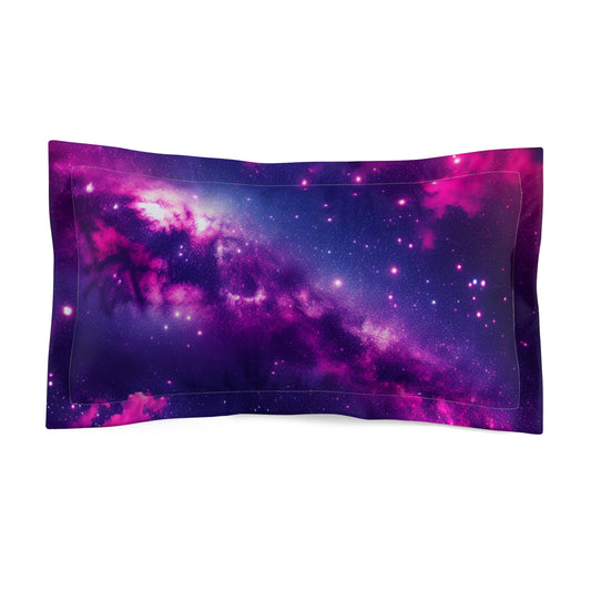 Galactic Microfiber Pillow Sham – Space-Themed Bedding Decor