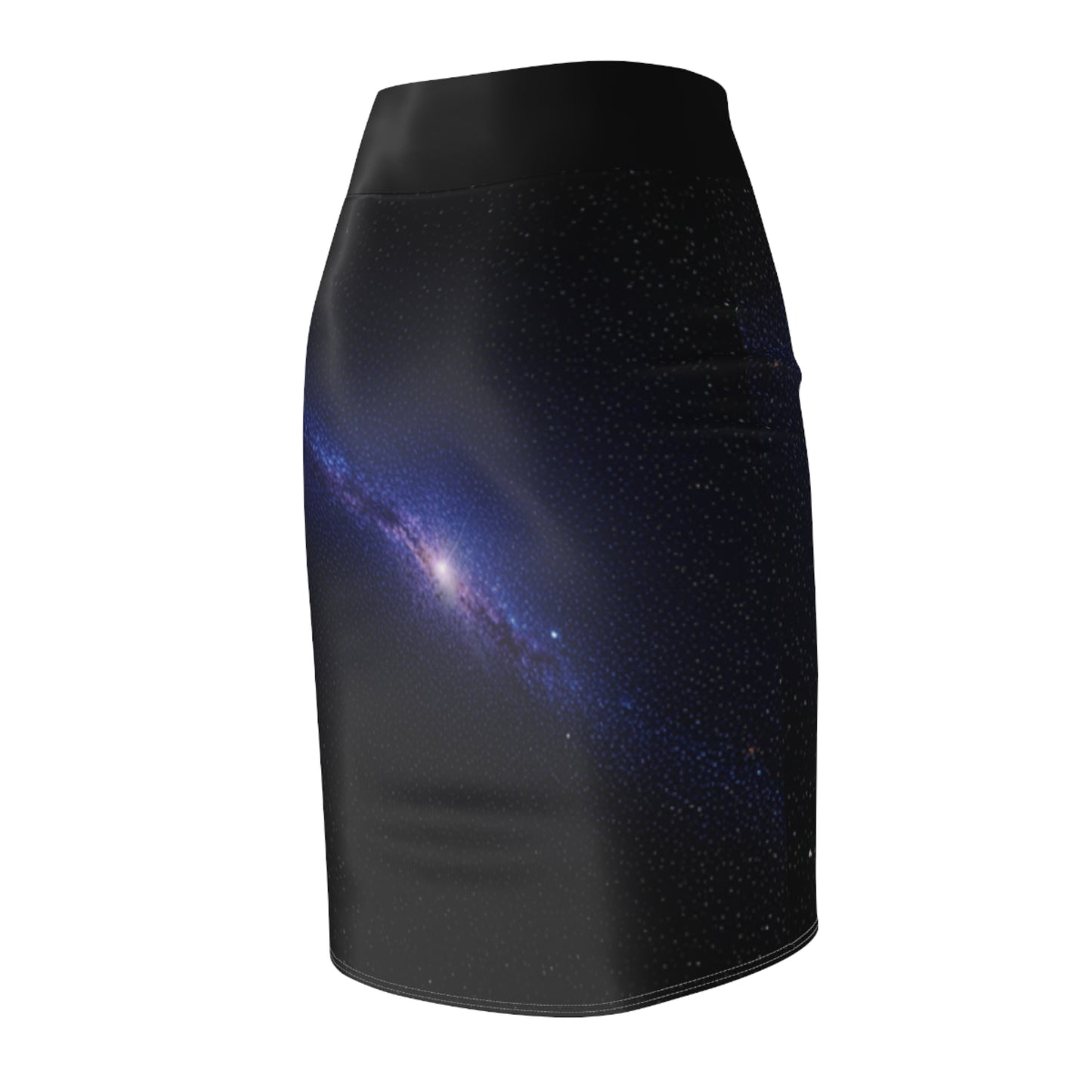 Galaxy-Themed Women's Pencil Skirt - Stylish Cosmic Fashion