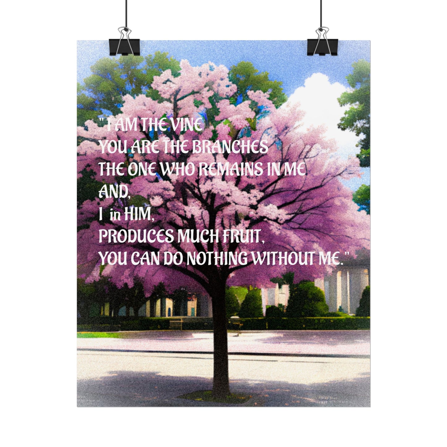Inspirational Nature Rolled Poster, Motivational Wall Art, Home Decor, Gift for Friends, Church Decor, Spiritual Quote