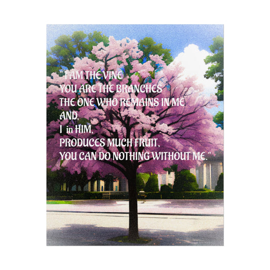 Inspirational Nature Rolled Poster, Motivational Wall Art, Home Decor, Gift for Friends, Church Decor, Spiritual Quote