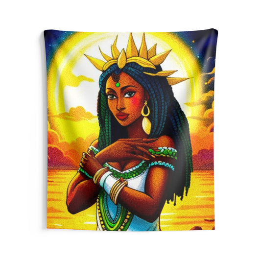 Bohemian Goddess Wall Tapestry - Colorful Indoor Decor