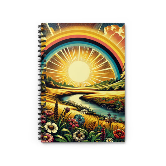 Vibrant Landscape Spiral Notebook - Inspired by Nature, Great for Journaling, Doodling, Gift for Students, Nature Lovers, Creative Writing