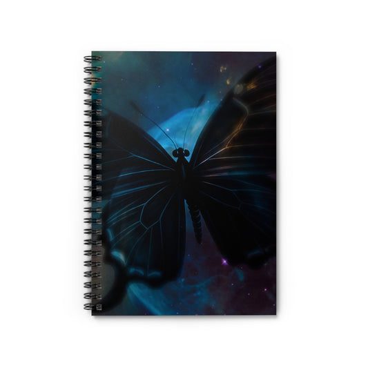 Celestial Butterfly Spiral Notebook - Ruled Line | Inspirational Journaling & Note-taking