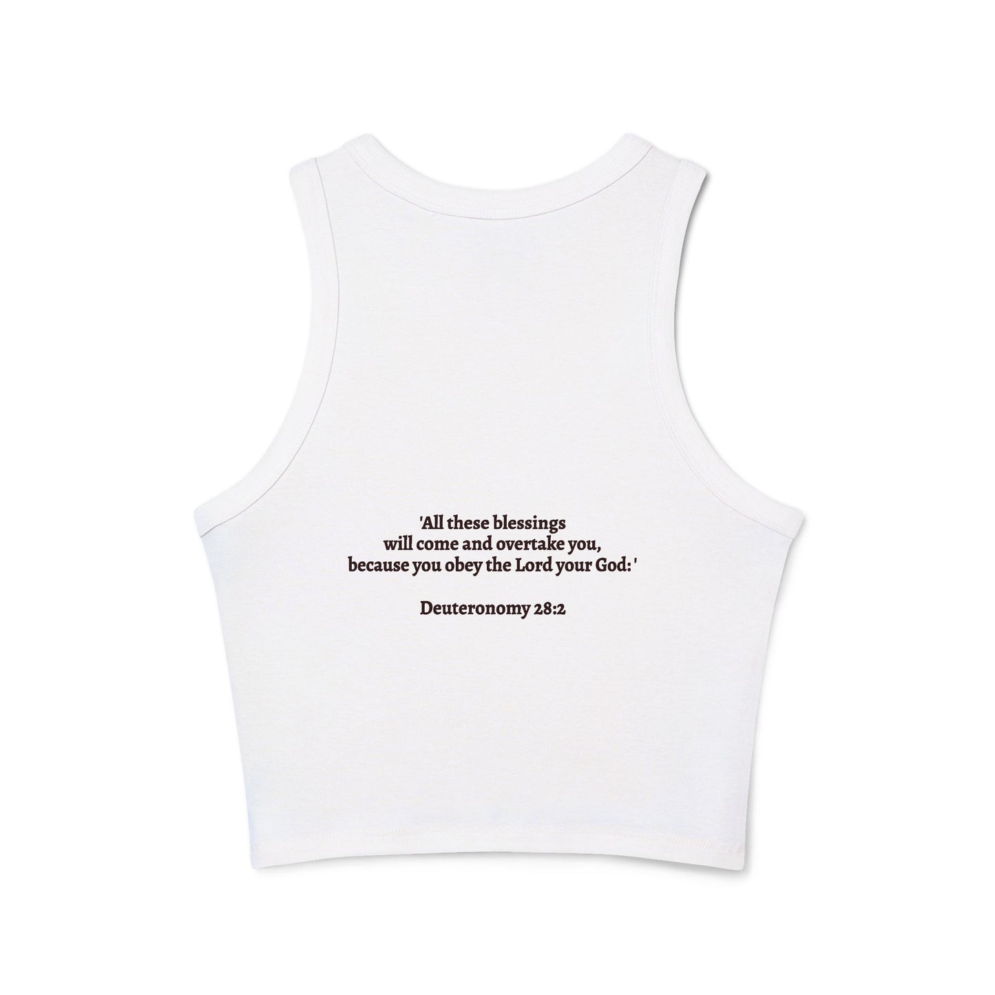 Blessed Racer Tank Top for Women - Faith-Inspired Activewear