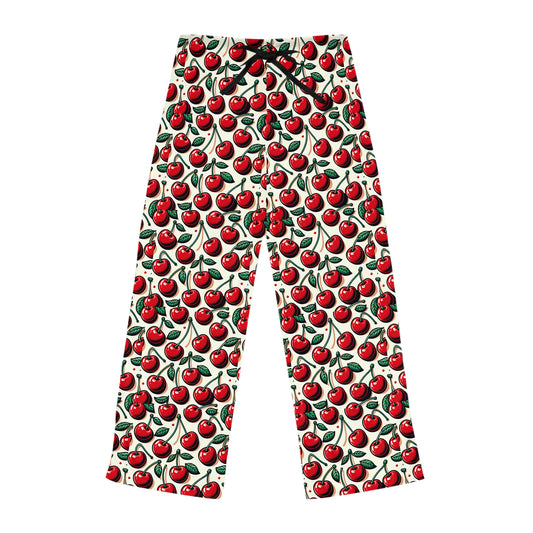 Cherry Print Women's Pajama Pants – Cozy & Cute Loungewear