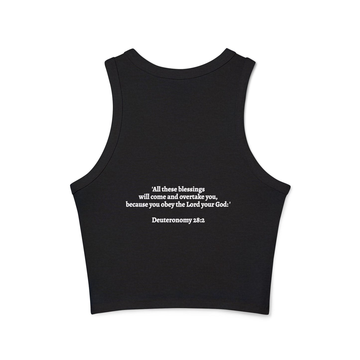 Blessed Racer Tank Top for Women - Faith-Inspired Activewear