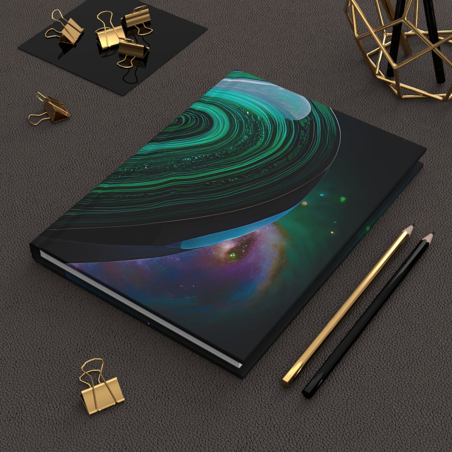 Cosmic Heart Hardcover Journal – Matte Finish, Inspirational Notebook