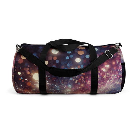 Sparkling Bokeh Duffel Bag - Stylish Travel Companion for Gym & Weekend Getaways