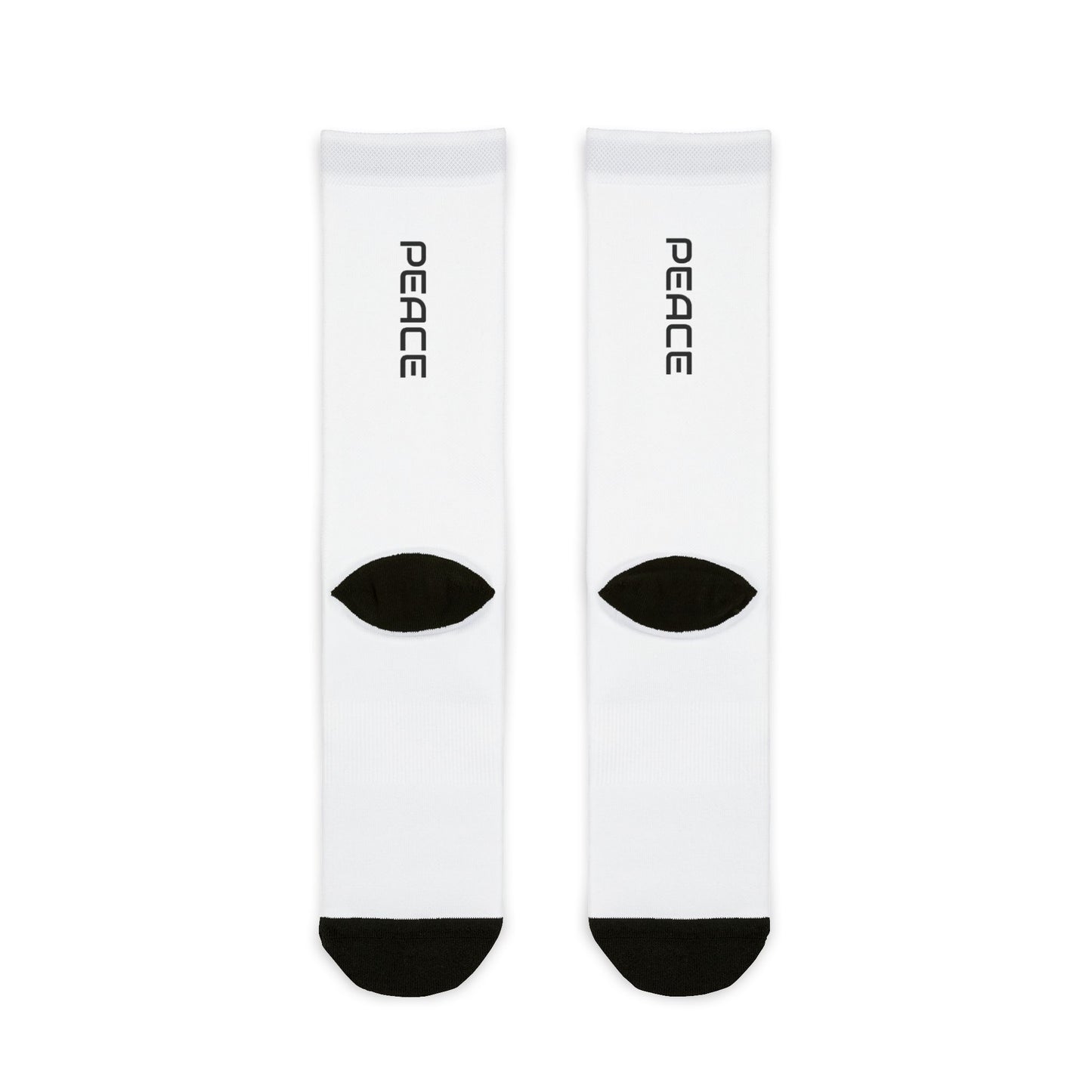 Peaceful Vibes Sublimation Crew Socks - Stylish & Comfy Footwear for Everyday Wear