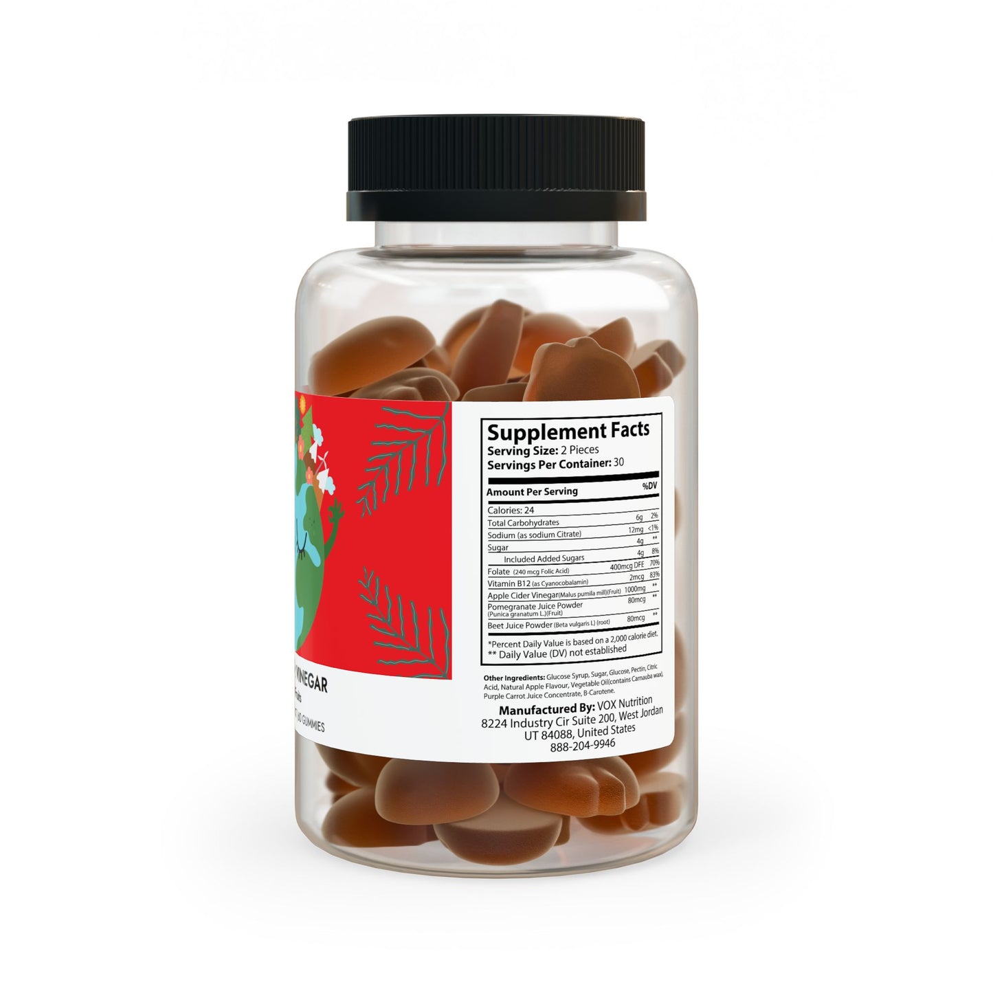 GOOD KARMA. Apple Cider Vinegar Gummies (60 Gummies)