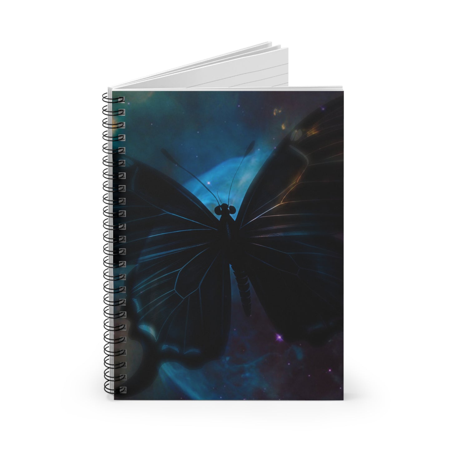 Celestial Butterfly Spiral Notebook - Ruled Line | Inspirational Journaling & Note-taking