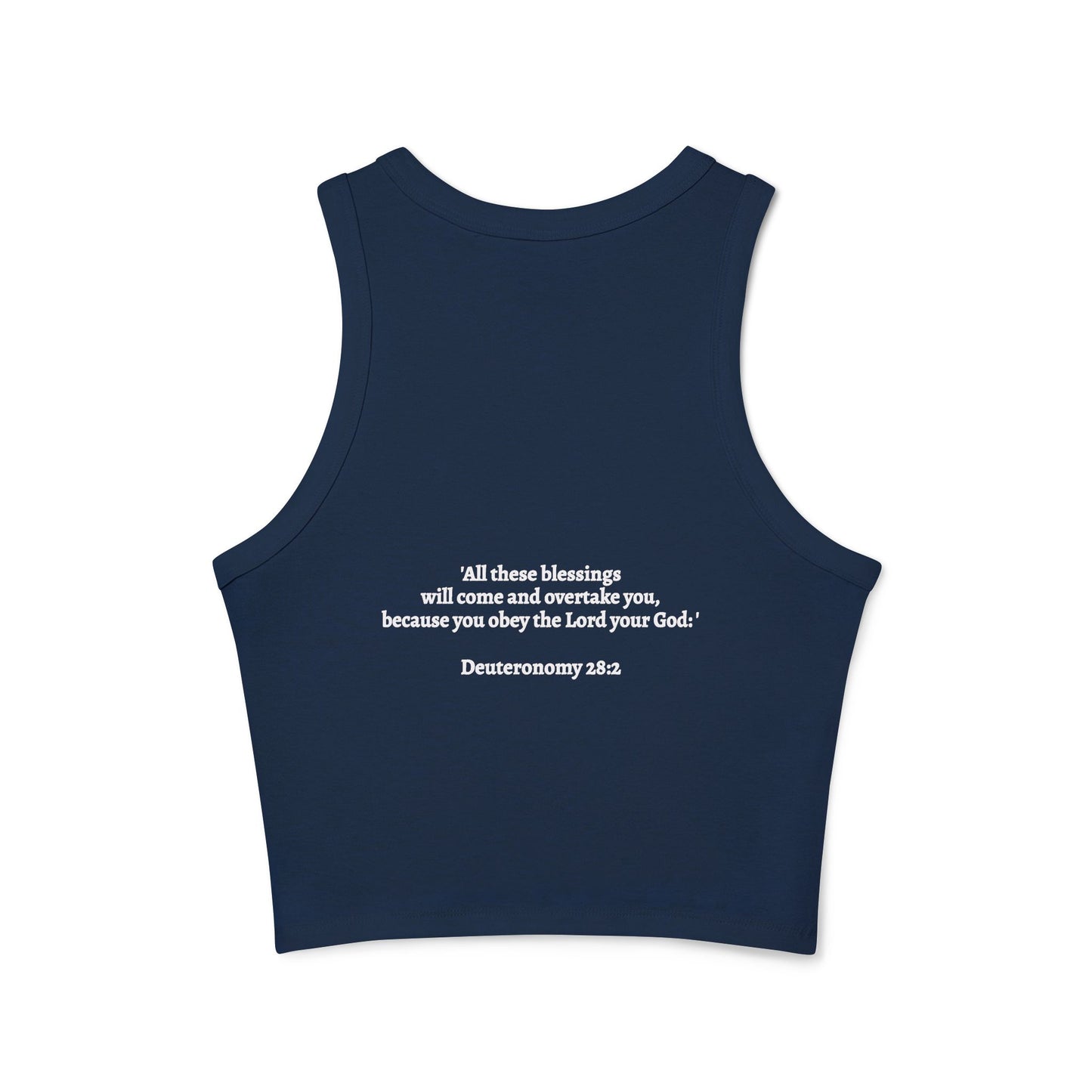 Blessed Racer Tank Top for Women - Faith-Inspired Activewear