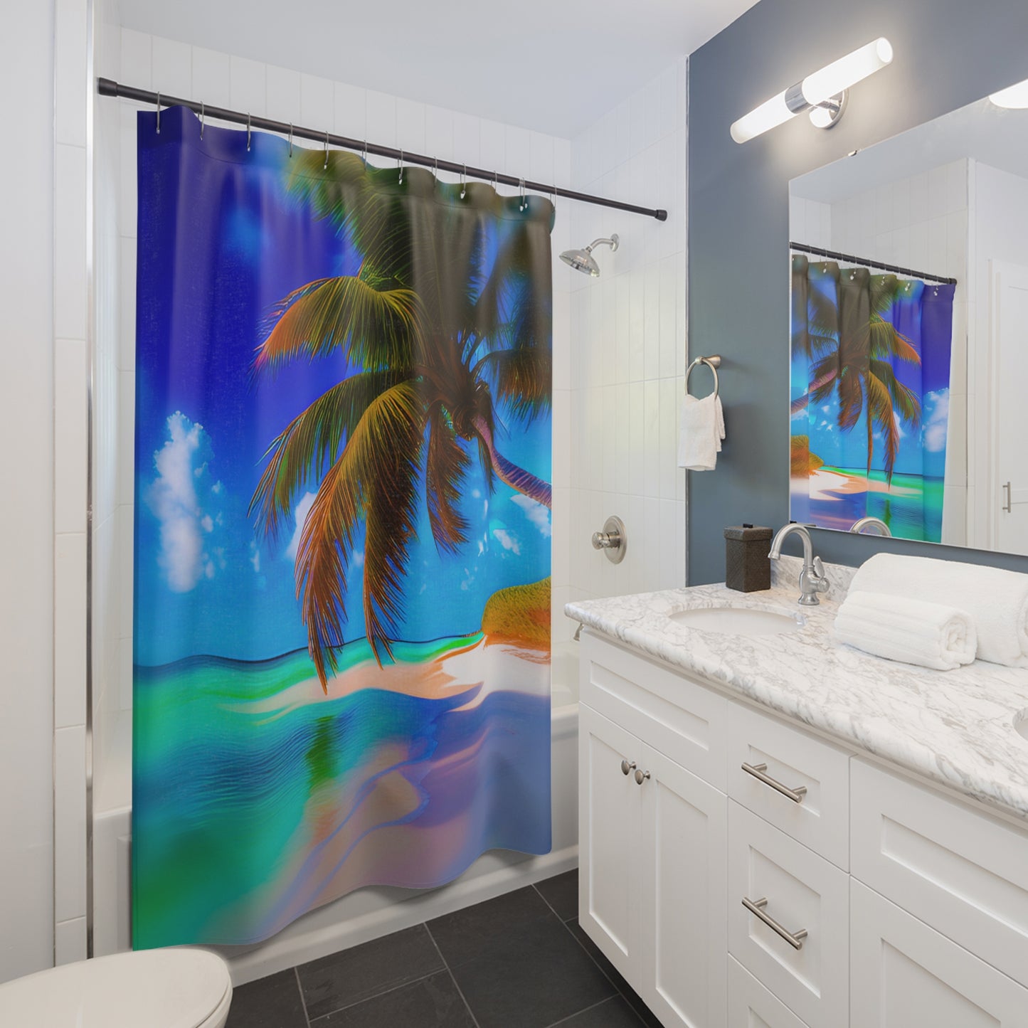 Tropical Paradise Shower Curtain - Enhance Your Bathroom Decor