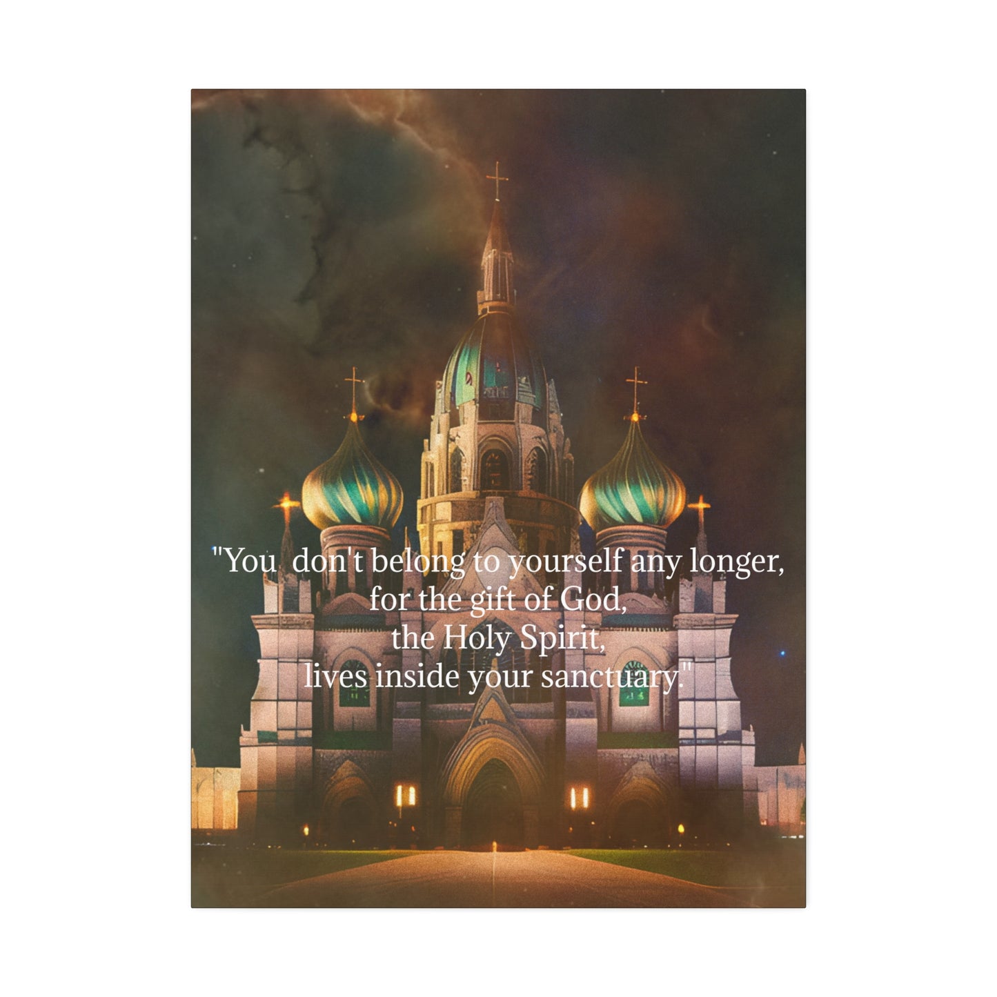 Inspirational Canvas Wall Art - Spiritual Quote Print - 1.5' Stretched Canvas Decor