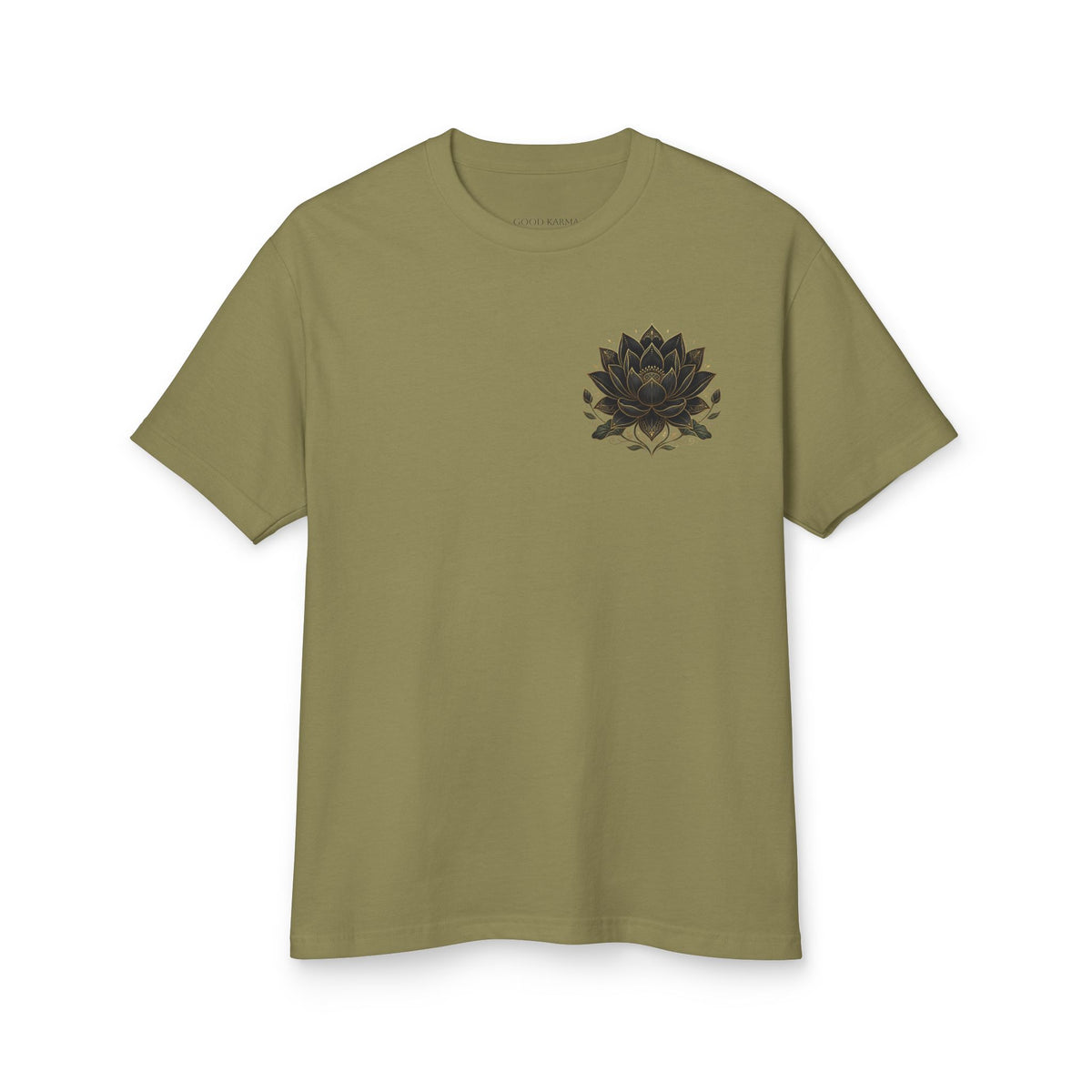 Zen Master Graphic Tee_Anime_FanArt — Meditation Lotus Vintage-Style Cotton T-Shirt