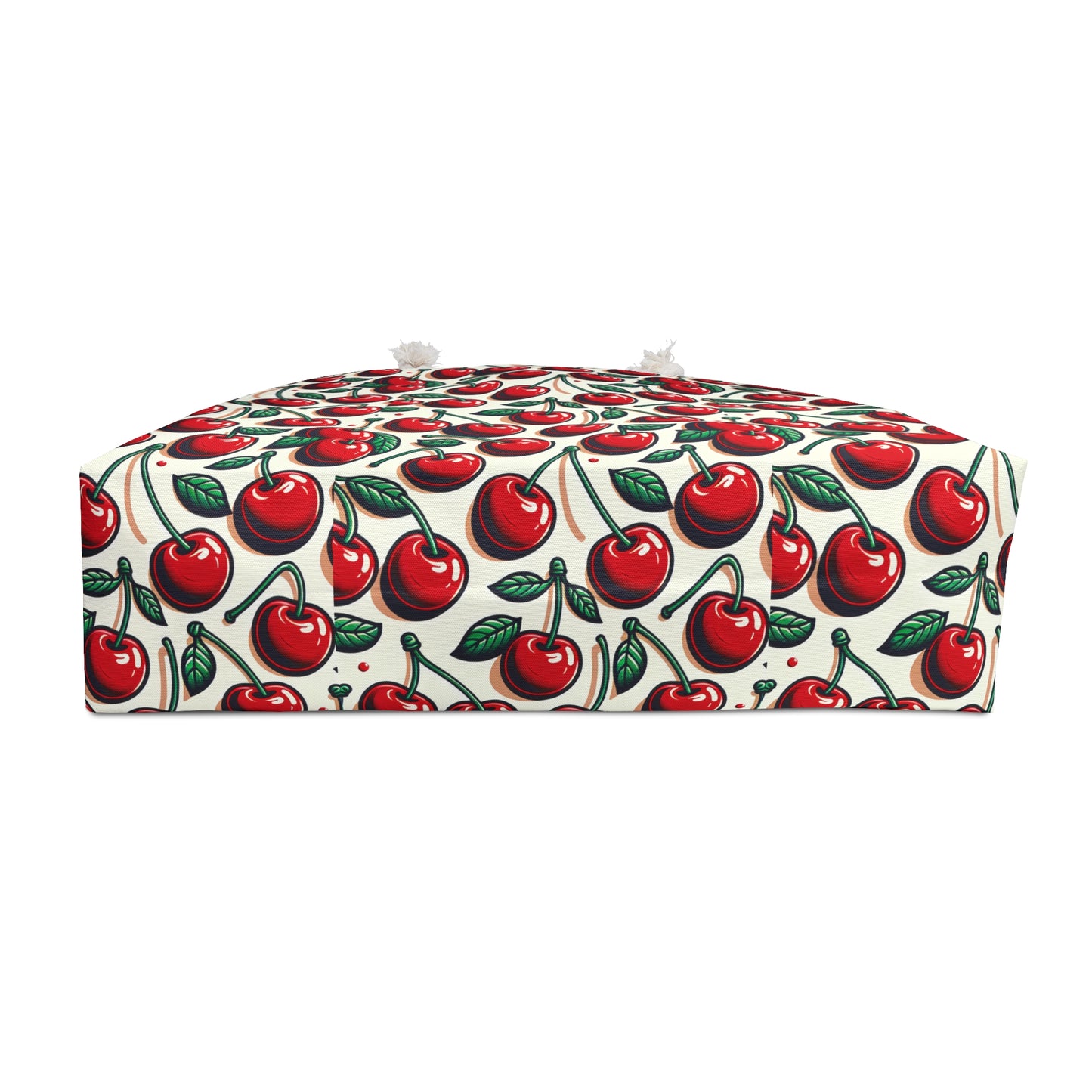 Cherry Print Weekender Bag - Stylish Travel Tote for Beach & Weekend Getaways