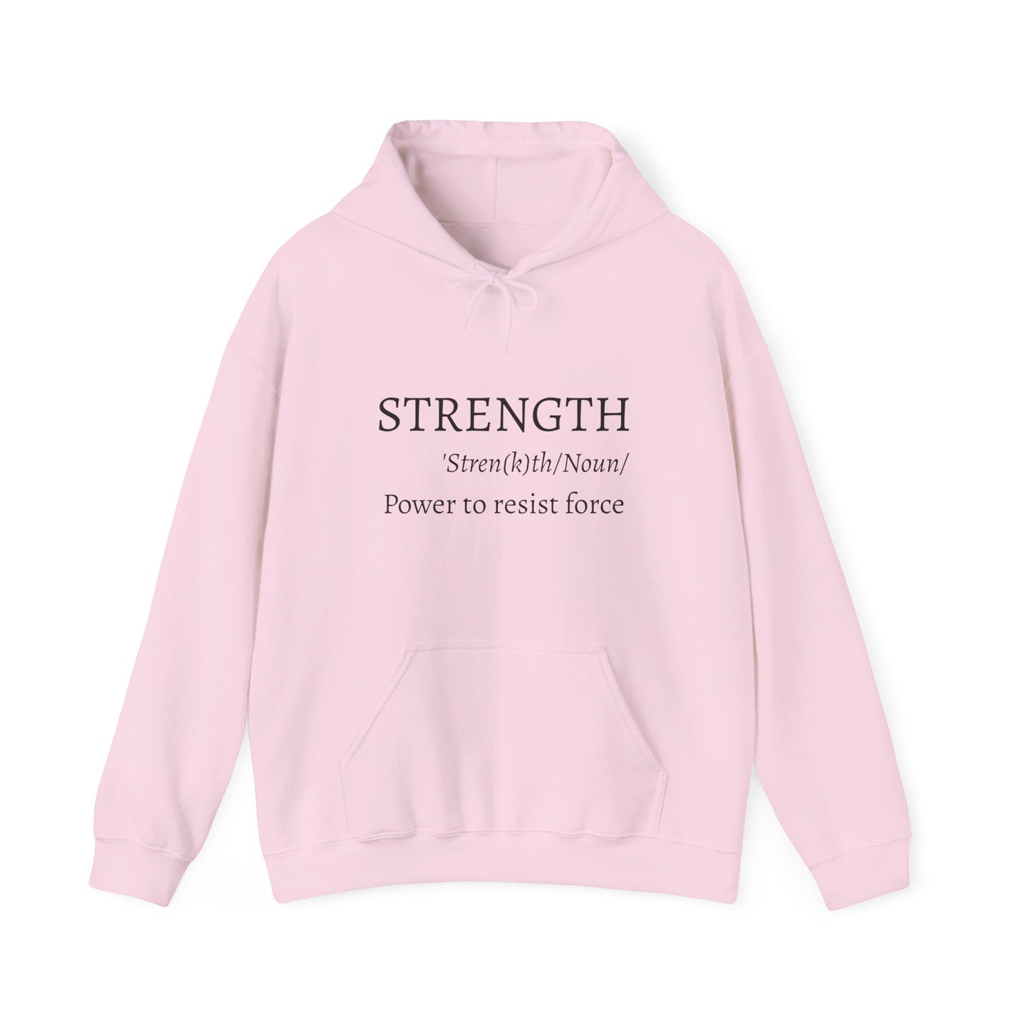 Strength Inspirational Hoodie | Meaningful Gift for Faith, Motivation, Comfort Wear, Religious Sweatshirt, Scripture Apparel