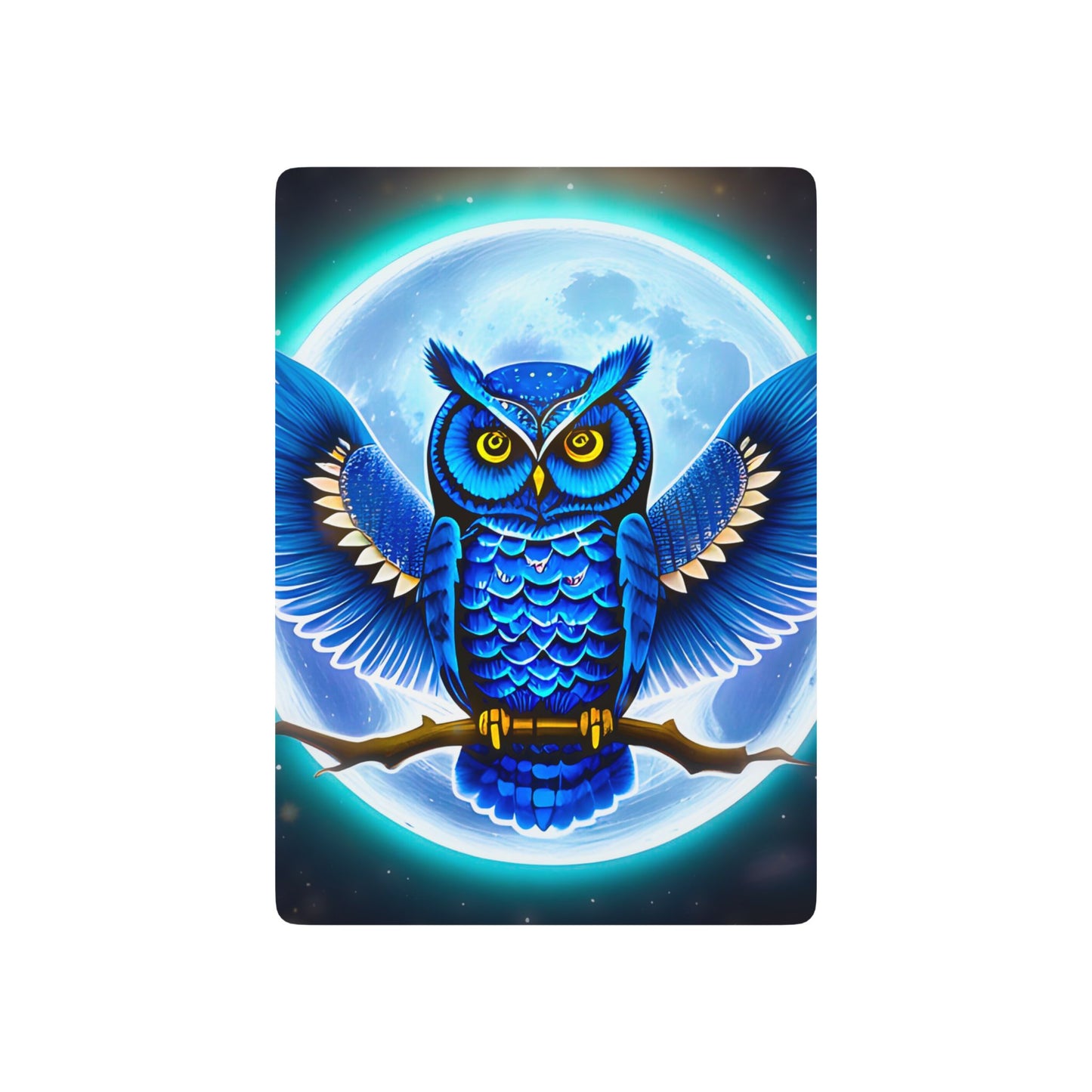 Vibrant Owl Poker Playing Cards Set - Unique Gift for Card Games & Collectors