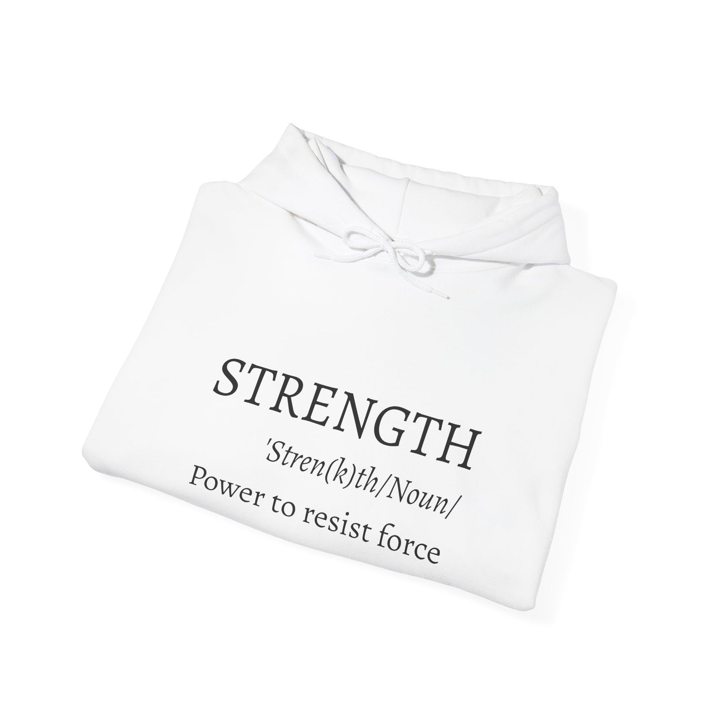 Strength Inspirational Hoodie | Meaningful Gift for Faith, Motivation, Comfort Wear, Religious Sweatshirt, Scripture Apparel