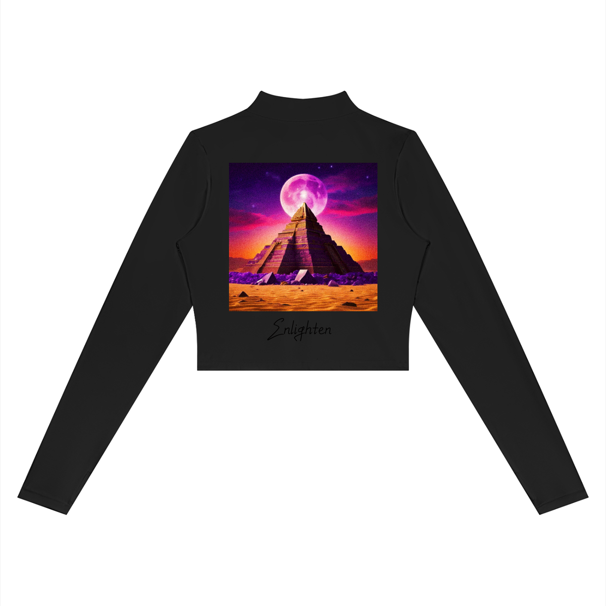 Enlighten Women’s Crop Yoga Sports Jacket