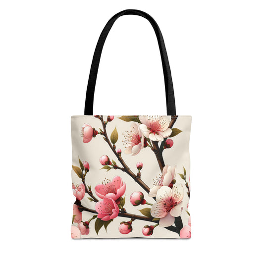 Blossom Floral Tote Bag, Chic Floral Handbag, Personalized Gift for Women, Eco-Friendly Shopping Bag, Spring Floral Purse