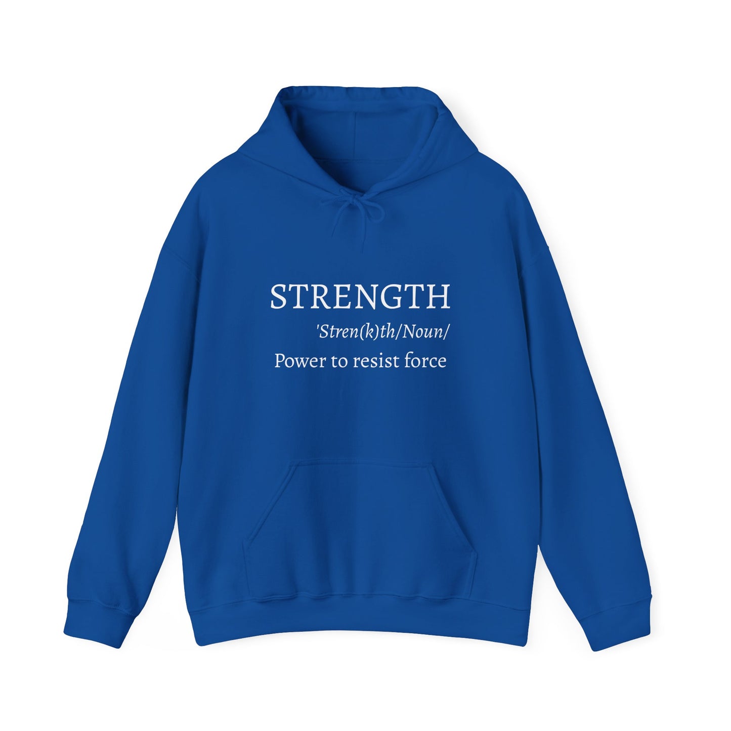 Strength Inspirational Hoodie | Meaningful Gift for Faith, Motivation, Comfort Wear, Religious Sweatshirt, Scripture Apparel
