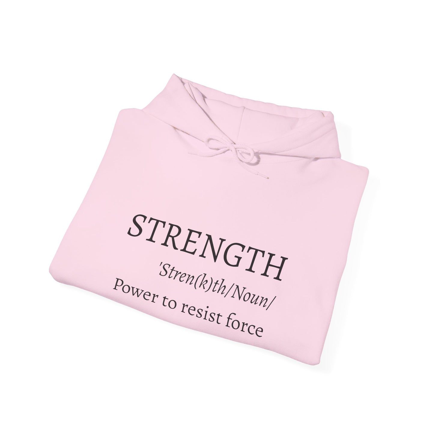 Strength Inspirational Hoodie | Meaningful Gift for Faith, Motivation, Comfort Wear, Religious Sweatshirt, Scripture Apparel