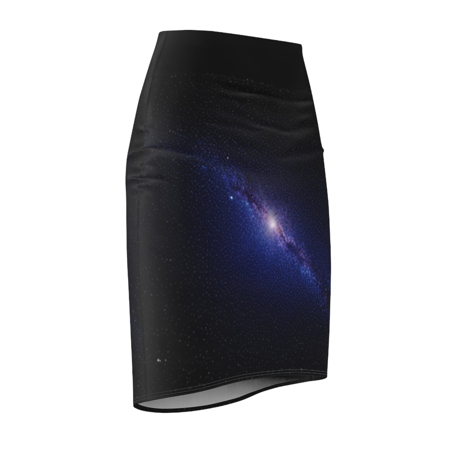Galaxy-Themed Women's Pencil Skirt - Stylish Cosmic Fashion