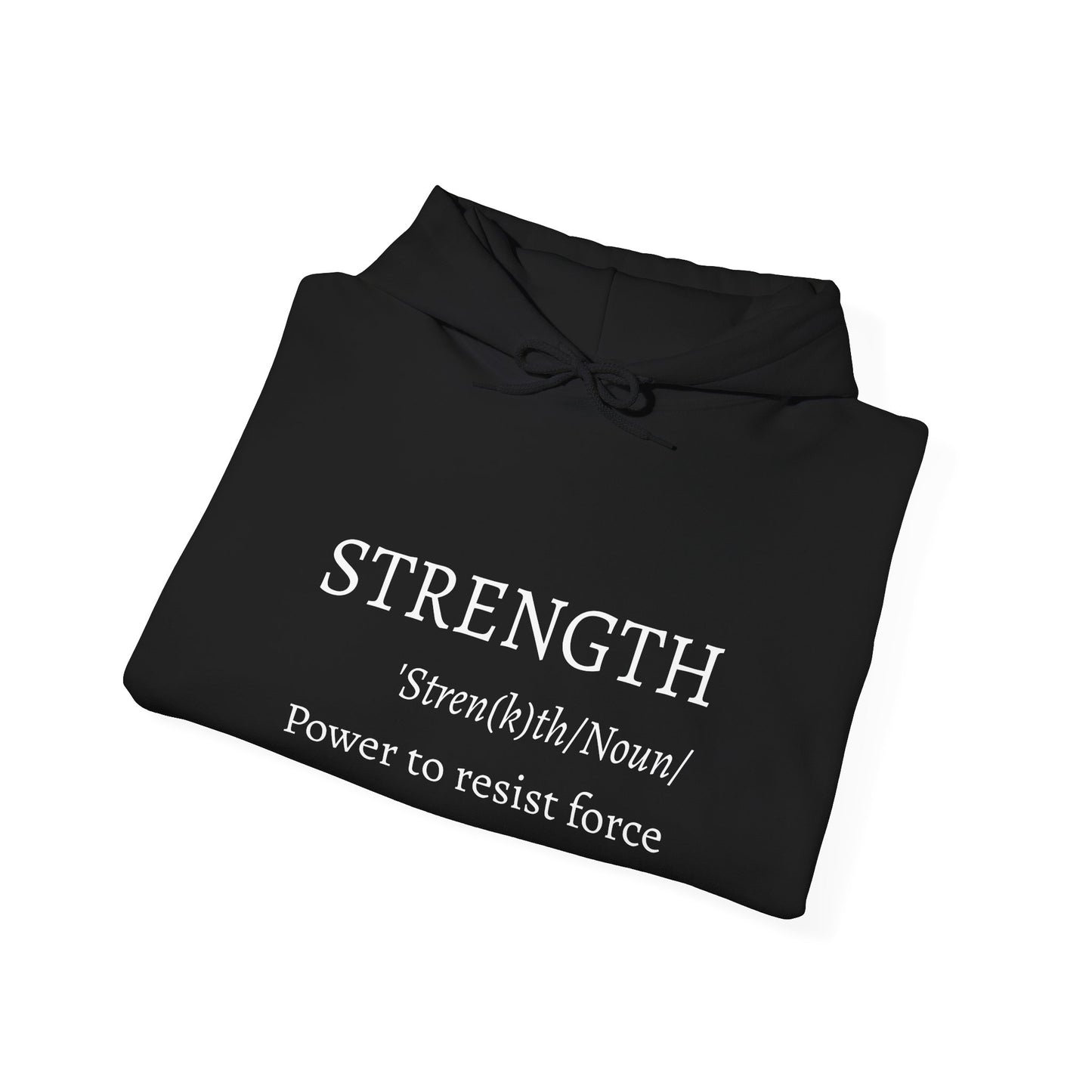 Strength Inspirational Hoodie | Meaningful Gift for Faith, Motivation, Comfort Wear, Religious Sweatshirt, Scripture Apparel