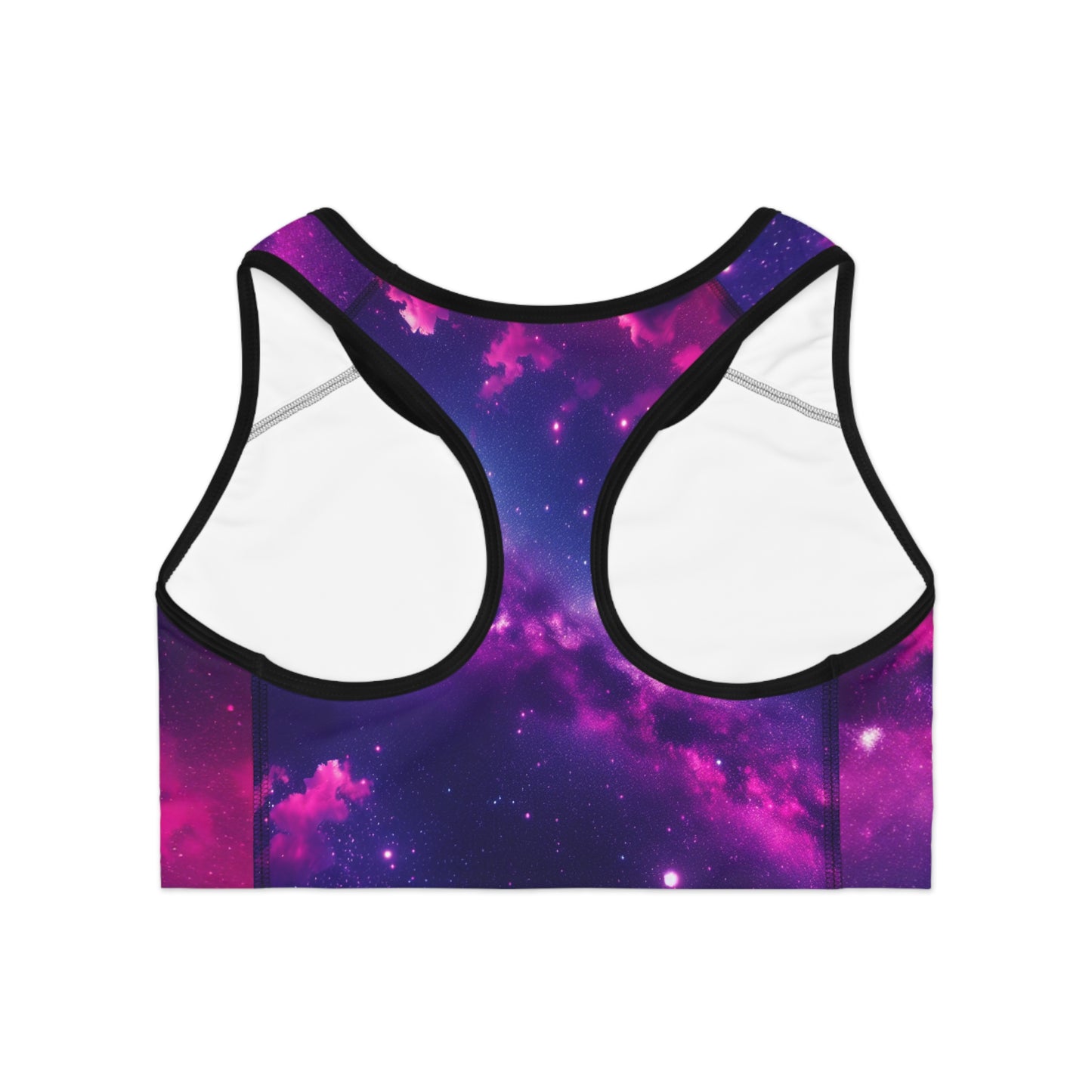Galactic Sports Bra, Cosmic Workout Top, Yoga Bra, Fitness Apparel, Interstellar Activewear, Space-Themed Gym Wear